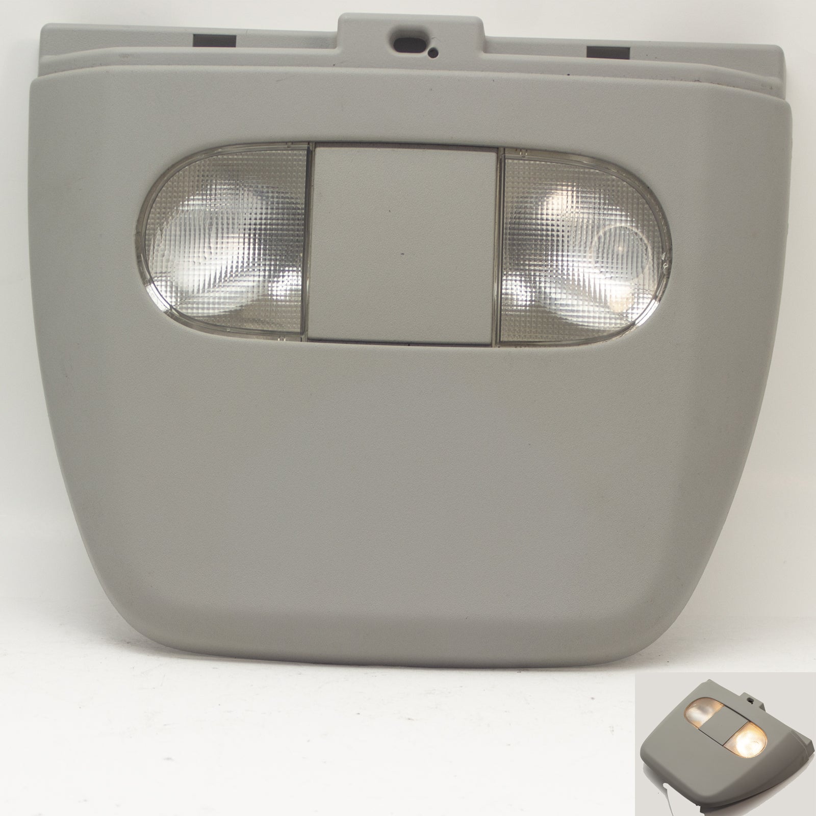 04-08 Ford F150 Overhead Console Map Reading Dome Light Lamp Roof Rail Gray OEM