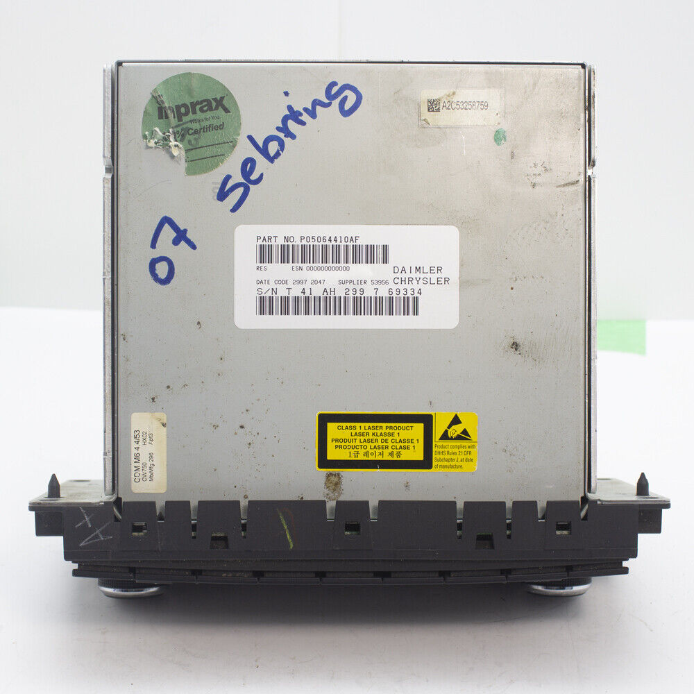 2007-2008 Chrsyler Dodge Audio Radio AM FM AUX CD Disk Player Receiver Used OEM