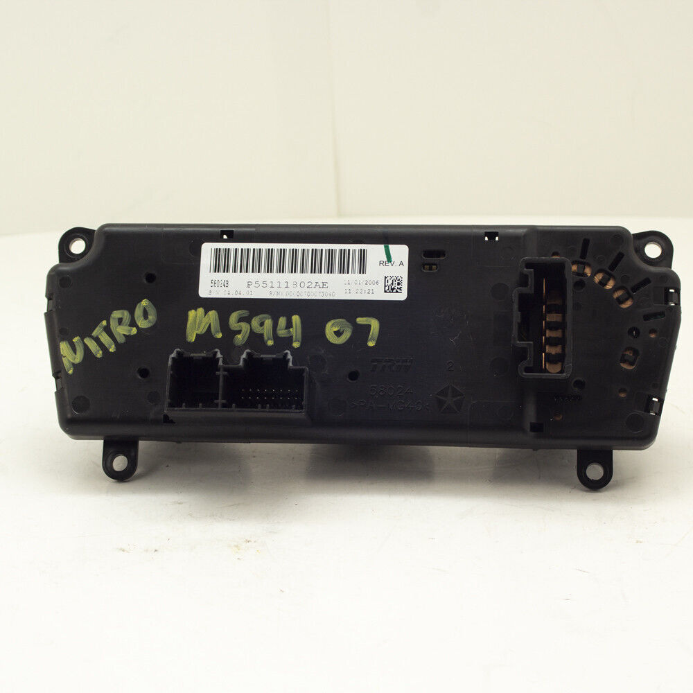 08 09 Dodge Liberty AC Heater Temperature Climate Control Module Panel OEM