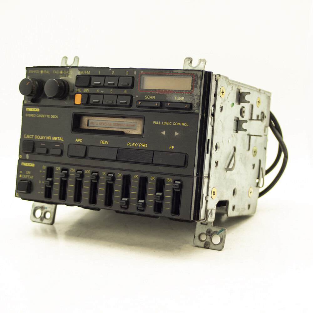 87 88 Mazda RX7 Audio Equalizer Cassette Player AM FM Radio Stereo Unit - OEM