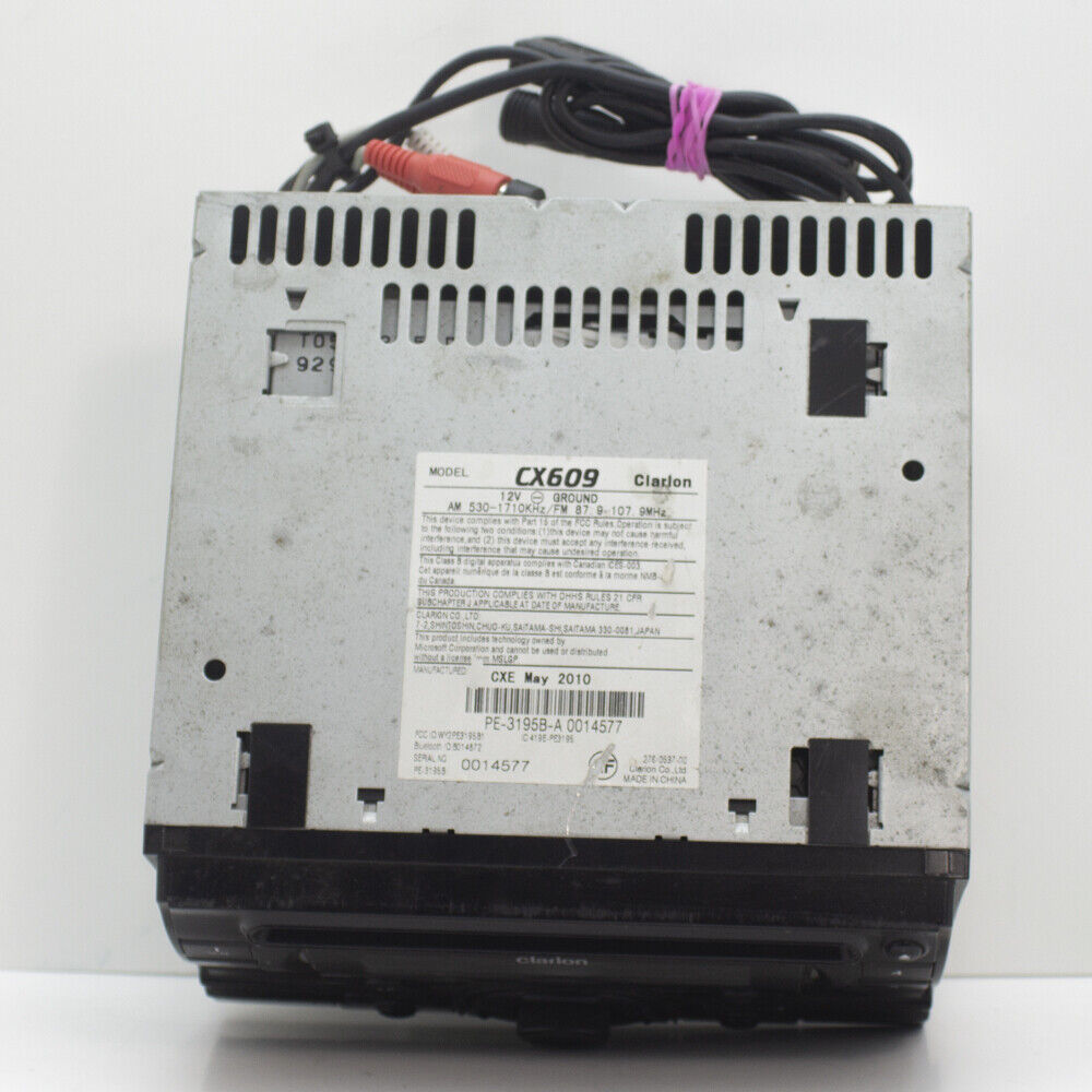 Clarion CX609 Audio Radio AM FM Bluetooth AUX SAT CD Disk Player Car Stereo Unit