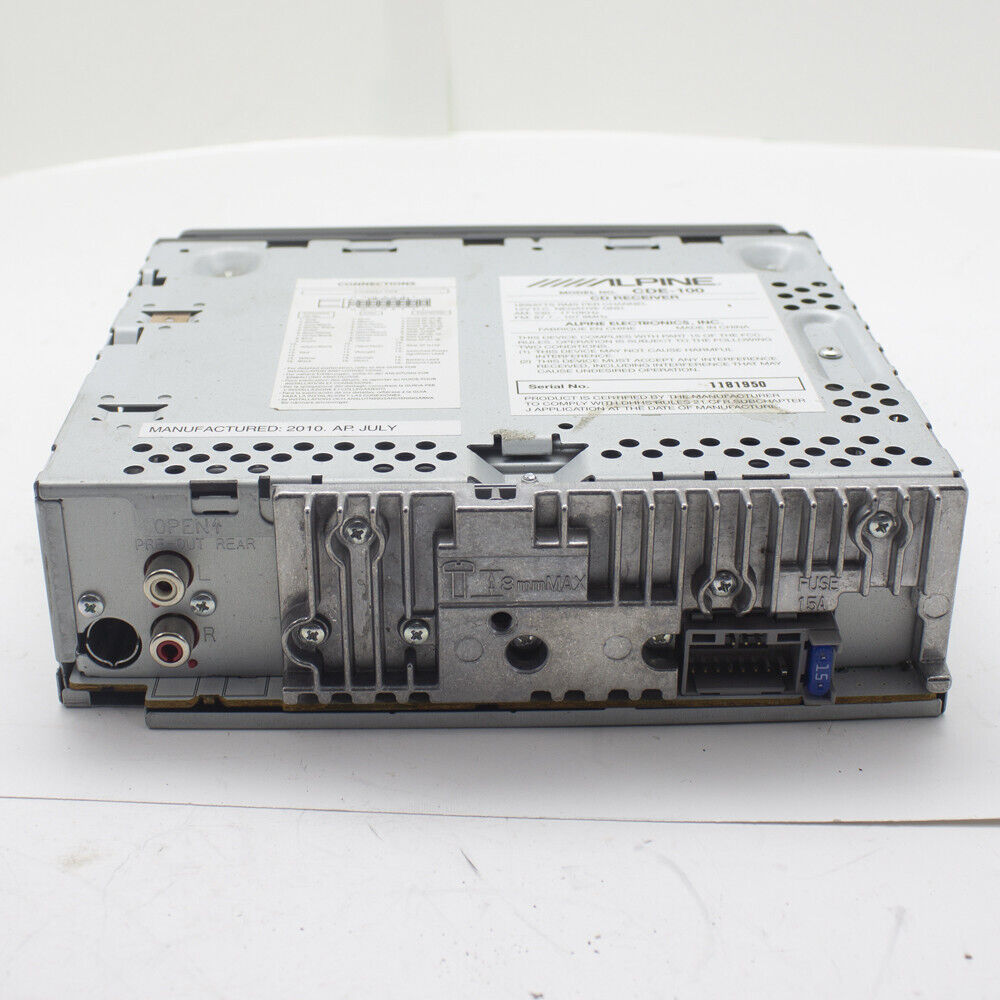 Alpine CD-100 Audio Radio AM FM AUX MP3 CD Player Car Stereo Head Unit Receiver