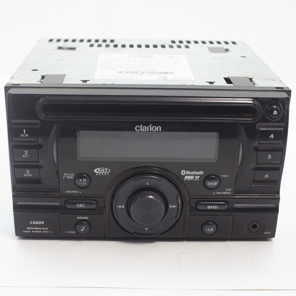 Clarion CX609 Audio Radio AM FM Bluetooth AUX SAT CD Disk Player Car Stereo Unit