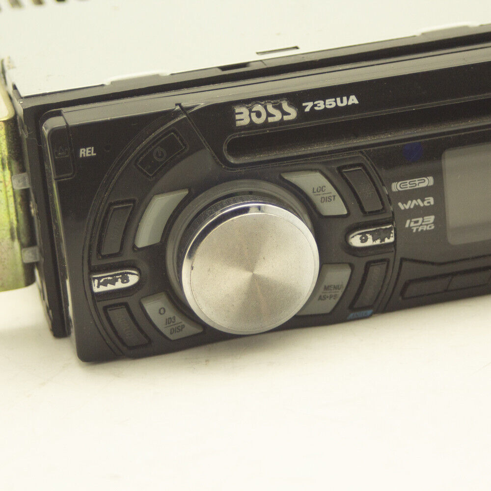 BOSS 735UA Audio Radio AM FM AUX USB CD Disk Player Car Stereo Head Unit - Used