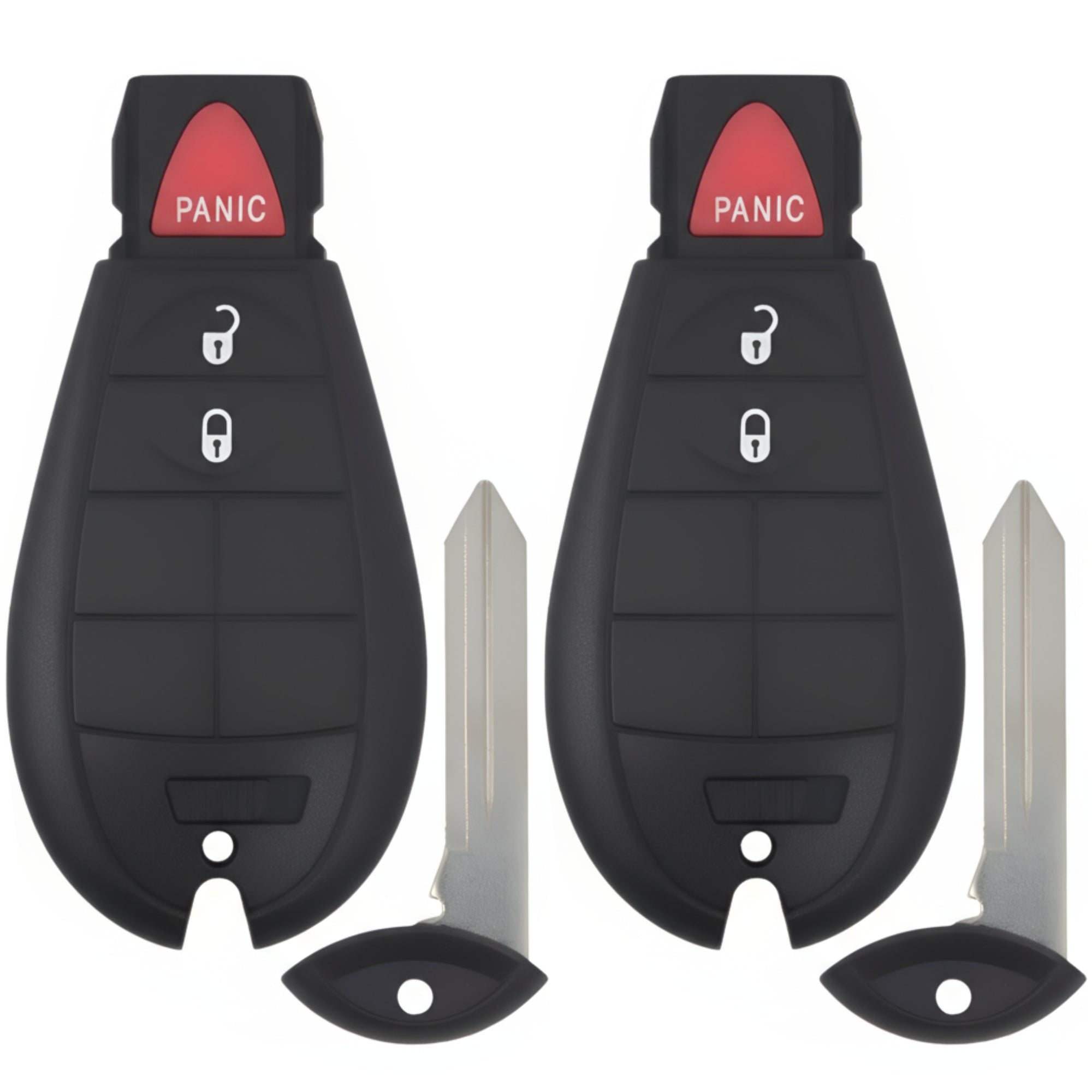 KeylessNorth Replacement Key Fob for Dodge Grand Caravan (08-20), Journey (08-10), Durango (11-13), Magnum (2008) 3-Button Keyless Entry Remote Transmitter FOBIK, FCC IDs IYZ-C01C M3N5WY783X (2-Pack)