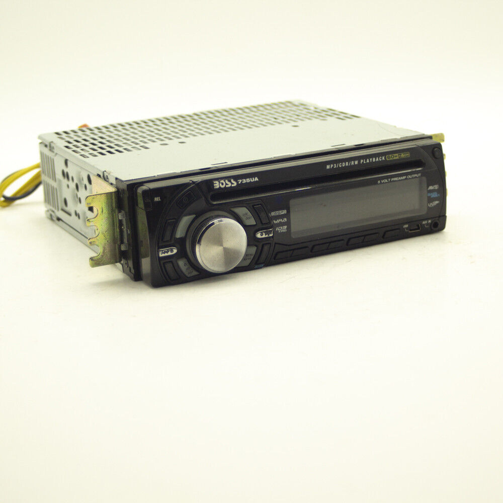 BOSS 735UA Audio Radio AM FM AUX USB CD Disk Player Car Stereo Head Unit - Used