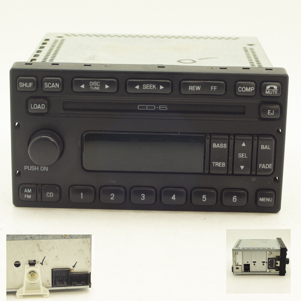 Ford F150 Ranger Audio Radio AM FM Cassette Disc 6CD Receiver OEM