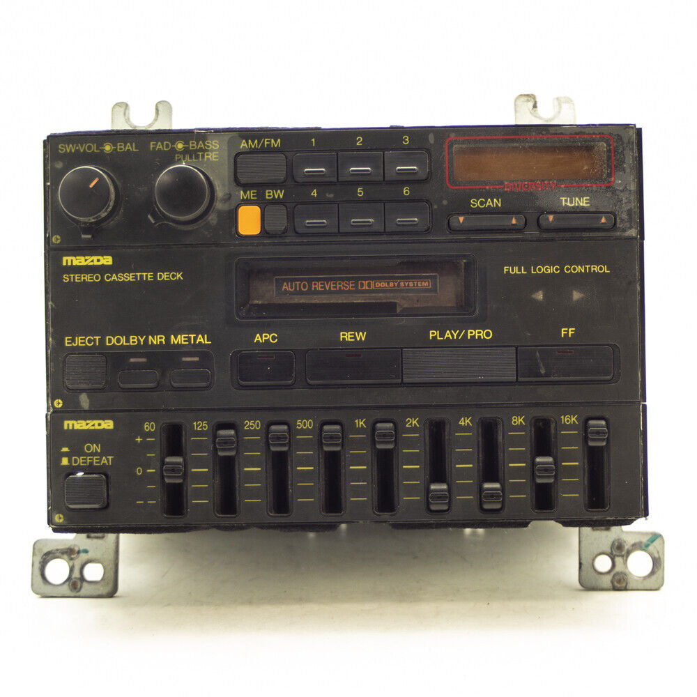 87 88 Mazda RX7 Audio Equalizer Cassette Player AM FM Radio Stereo Unit - OEM