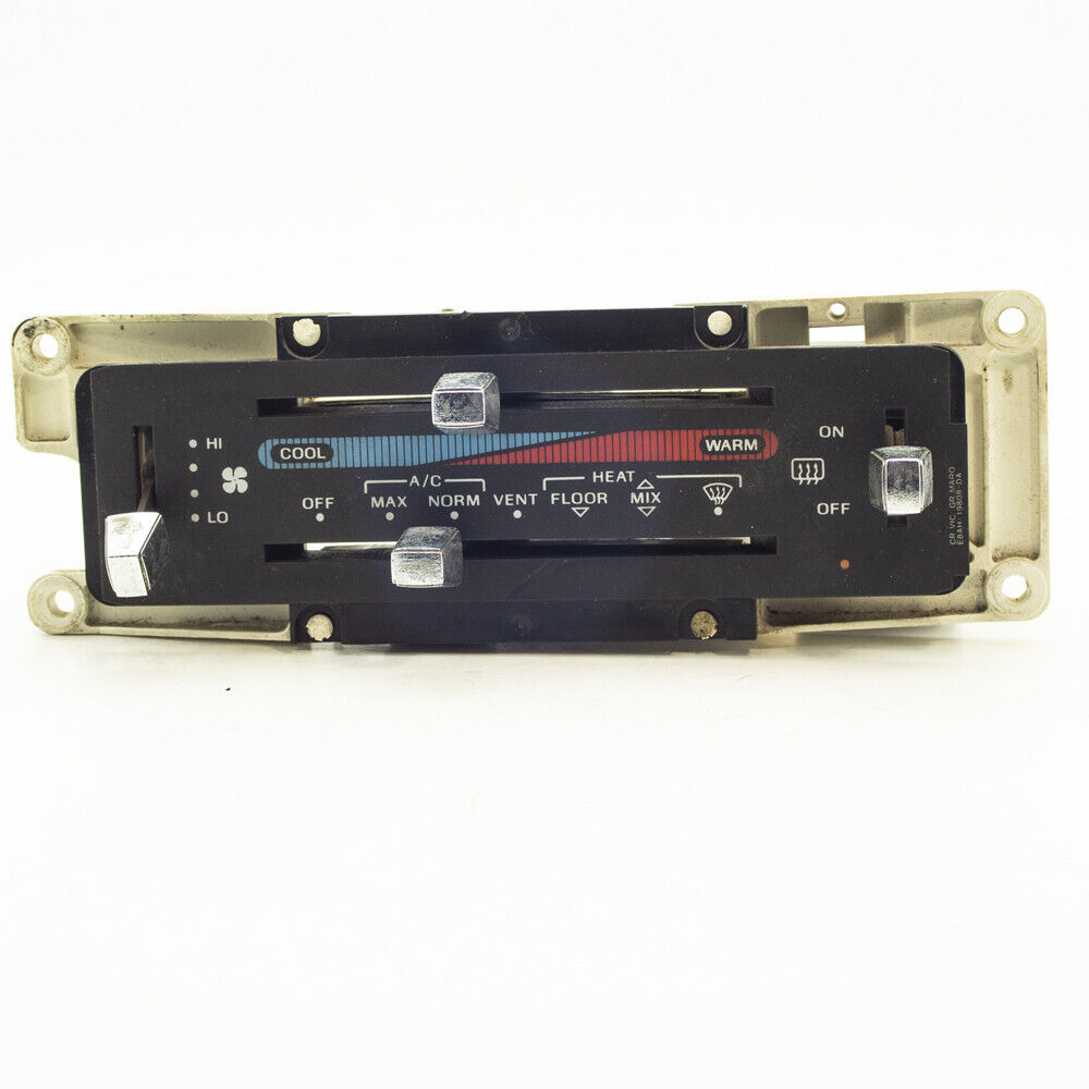 85-88 Ford Crown Victoria AC Temperature Climate Control Switch Heater Panel OEM