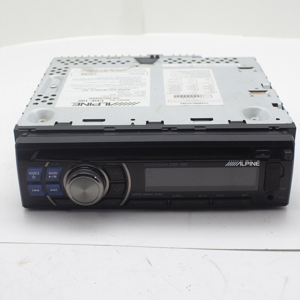 Alpine CD-100 Audio Radio AM FM AUX MP3 CD Player Car Stereo Head Unit Receiver
