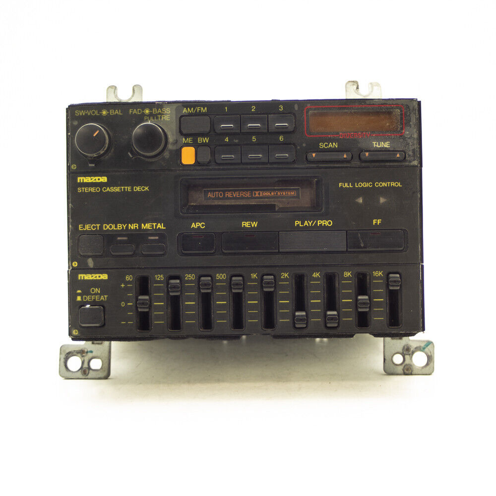 87 88 Mazda RX7 Audio Equalizer Cassette Player AM FM Radio Stereo Unit - OEM