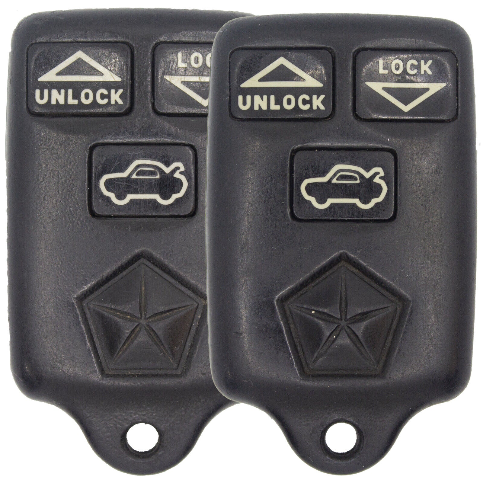 2x Used OEM Keyless Entry Remote Key Fob For Dodge Chrysler Eagle - GQ43VT5T