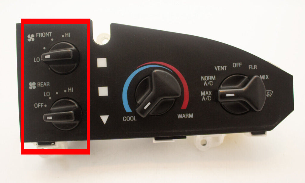 OEM Ford E150 E250 E350 Manual AC Temperature Climate Control Switch U