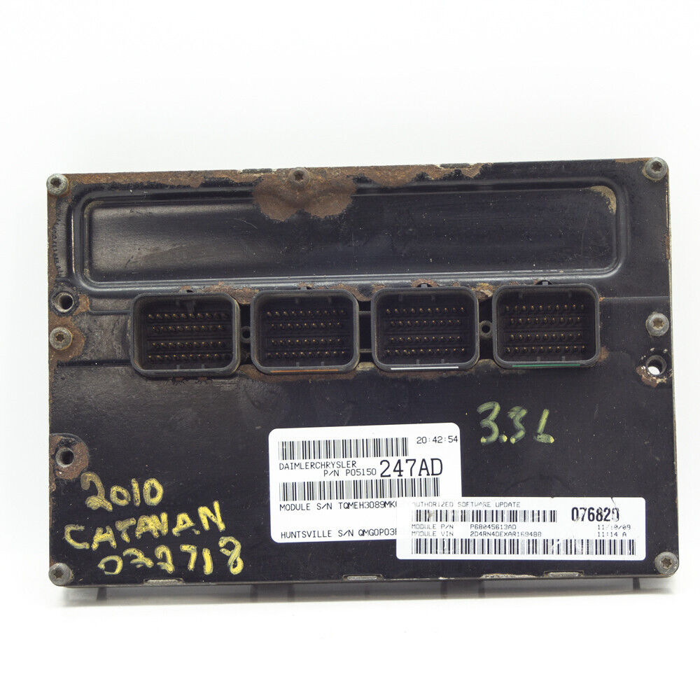 2010 Dodge Carvana Chrysler 3.3L Engine Computer ECM Module ECU Control Unit OEM