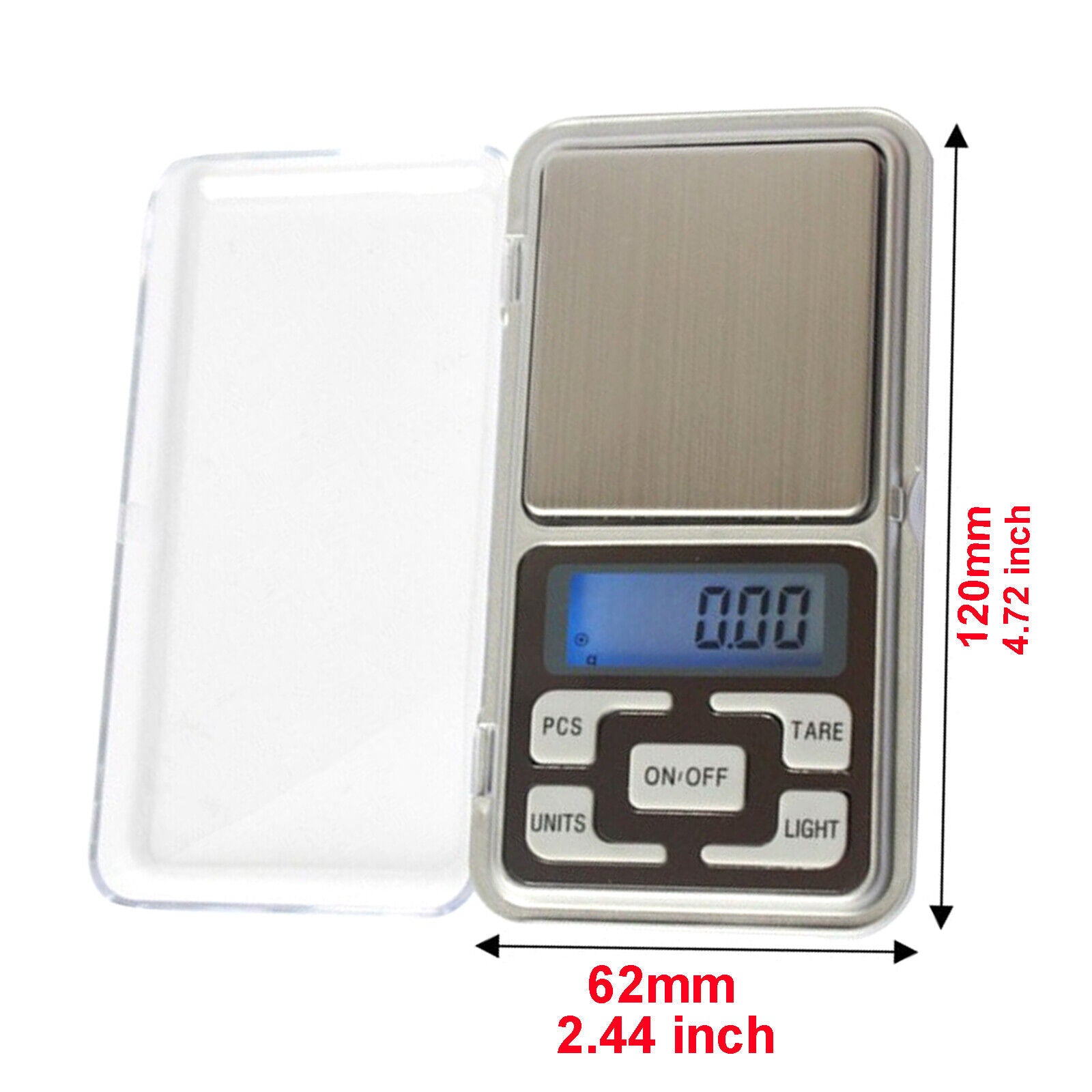 2x Digital Pocket Scale 200g x 0.01g For Jewelry Gold Gram Herb Grain Kitchen