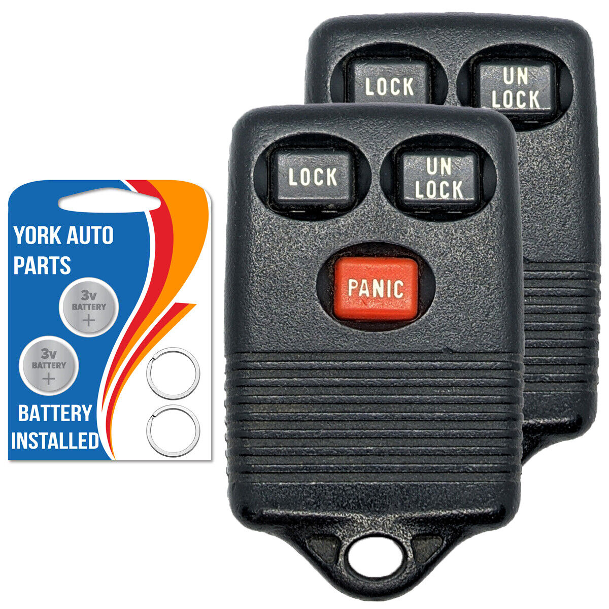 2x Used OEM Keyless Entry Remote Key Fob For Ford Lincoln Mercury - GQ43VT4T