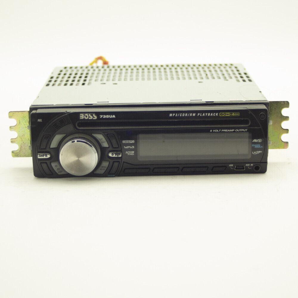 BOSS 735UA Audio Radio AM FM AUX USB CD Disk Player Car Stereo Head Unit - Used